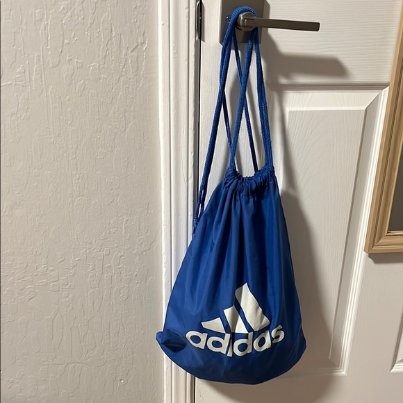 Adidas Blue Drawstring Backpack - Picture 2 of 3